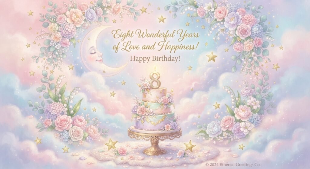 8th Birthday Wishes for Daughter
